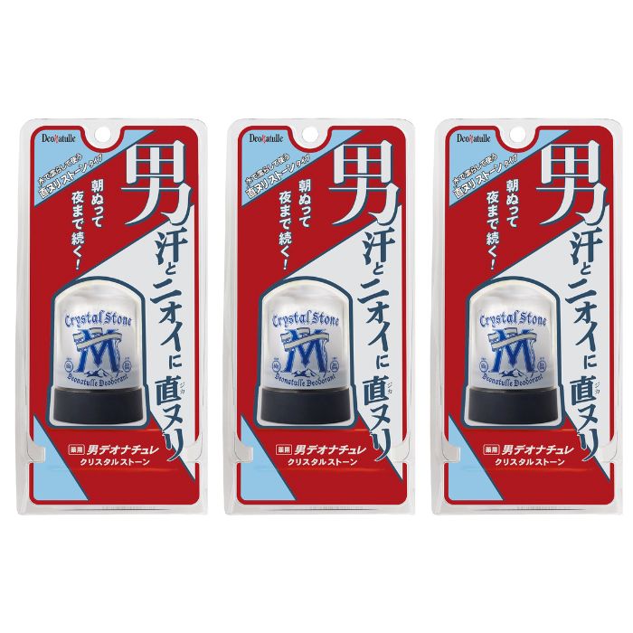 デオナチュレ 男クリスタルストーン 60g×3個セット 制汗剤