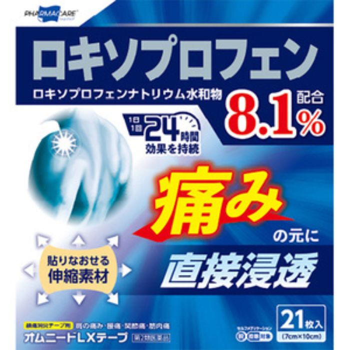 オムニードLXテープ 21枚 腰痛・肩こり | ミナカラ（minacolor）