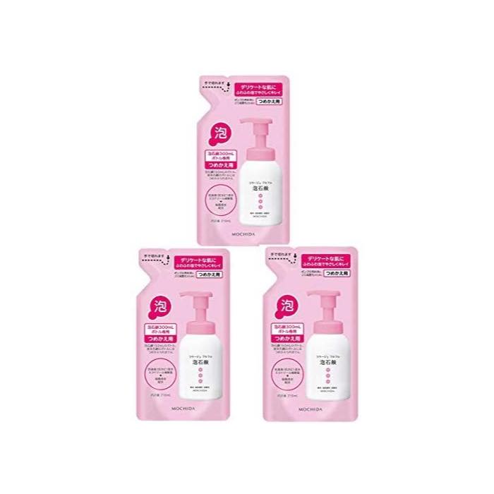 8袋セット コラージュフルフル 泡石鹸 ピンク 詰め替え 210ml